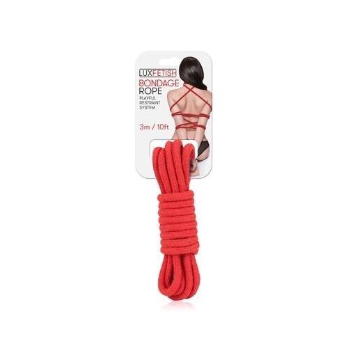 Lux Fetish Bondage Rope 3M Red