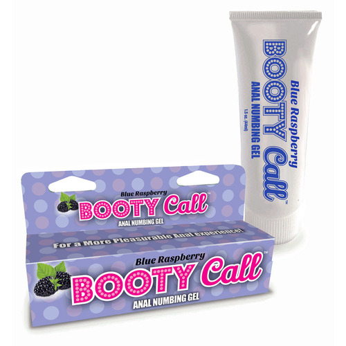 Booty Call Anal Numbing Gel Blue Raspberry Flavoured Anal Numbing Gel - 44 ml (1.5 oz) Tube