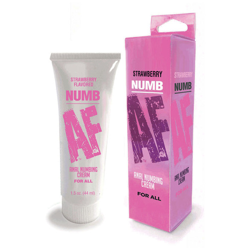 Numb AF - Strawberry Strawberry Flavoured Anal Numbing Cream - 44 ml Tube
