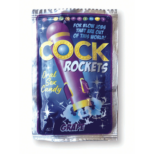 Cock Rockets - Grape Grape Flavoured Oral Sex Candy - 15 grams