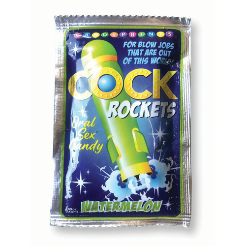 Cock Rockets - Watermelon Watermelon Flavoured Oral Sex Candy - 15 grams