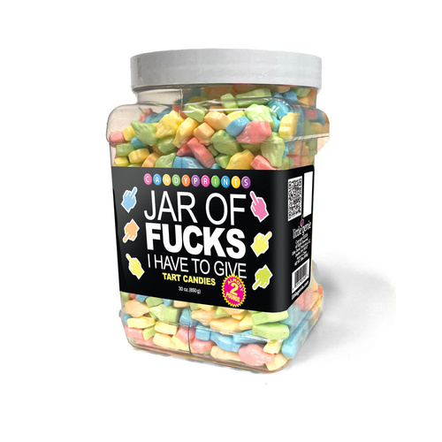 Jar Of Fucks I Have To Give Fruit Flavoured Lollies - 850 gram Jar