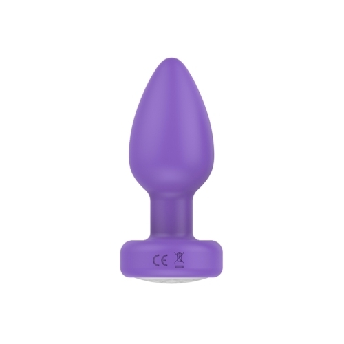 Pr17: VIBRATING PLUG W/ REMOTE - PURPLE