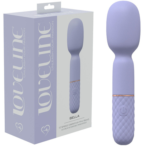 LOVELINE Bella - Lavender Lavender 14 cm USB Rechargeable Massage Wand