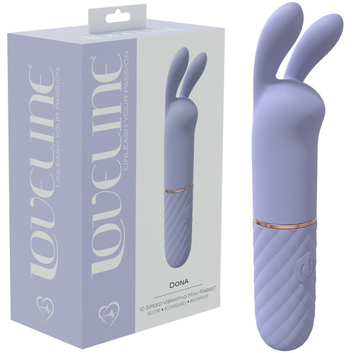 LOVELINE Dona - Purple Lavender 11 cm USB Rechargeable Mini Vibrator