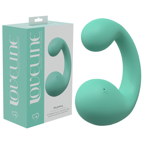 LOVELINE Playful - Green Green 8.5 cm Dual Vibrator