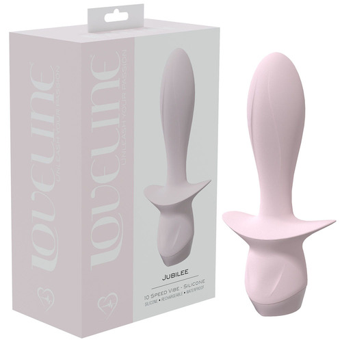 LOVELINE Jubilee Pink 13.5 cm USB Rechargeable Vibrating Anal Plug