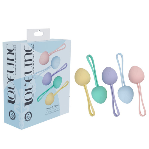 LOVELINE PelviFit Berry Coloured Kegel Kit - Set of 5 Sizes