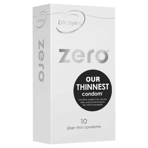 52mm LifeStyles Zero Condoms x10