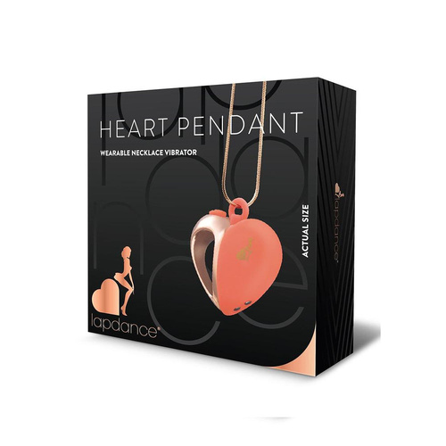 Lapdance Heart Pendant Wearable Necklace Vibrator /Rose  Usb Rechargeable Necklace Vibrator