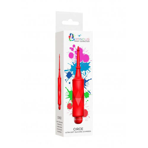 Circe - ABS Bullet With Silicone Sleeve - 10-Speeds - Red