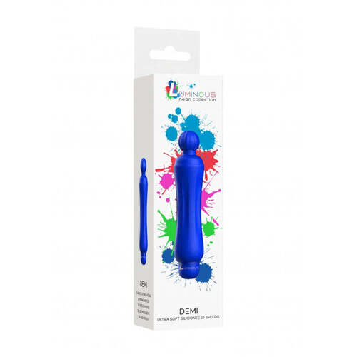 Demi - ABS Bullet With Silicone Sleeve - 10-Speeds - Royal Blue
