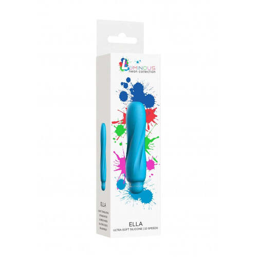 Ella - ABS Bullet With Silicone Sleeve - 10-Speeds - Turquoise