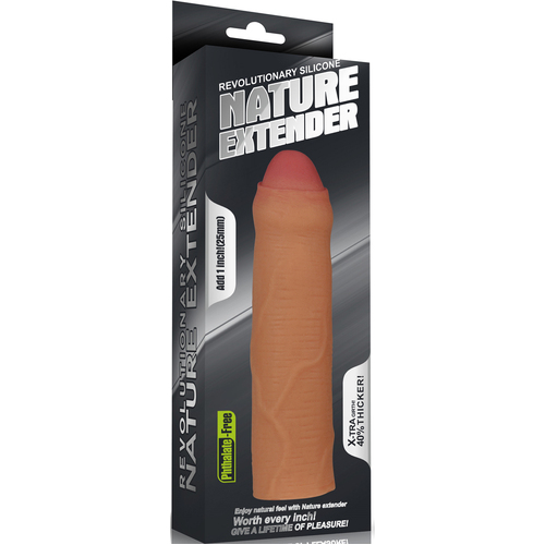 1" Uncut Silicone Penis Sleeve