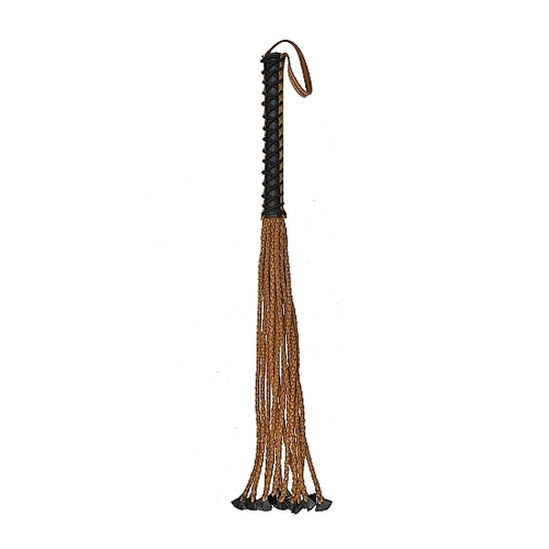 Italian Leather Braided Whip