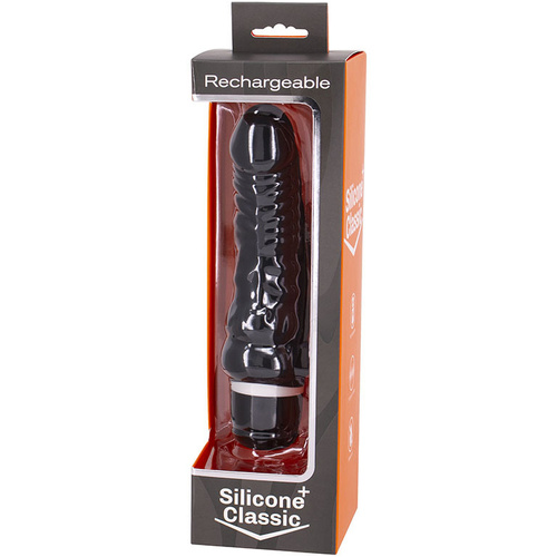 8" Silicone Classic Vibrating Cock