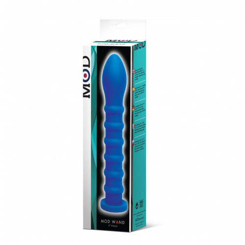 8" MOD Wand - Ribbed Blue Attachment for MOD Love Machine