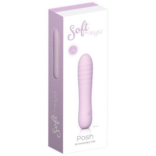 Soft by Playful Posh - Rechargeable Vibrator Purple