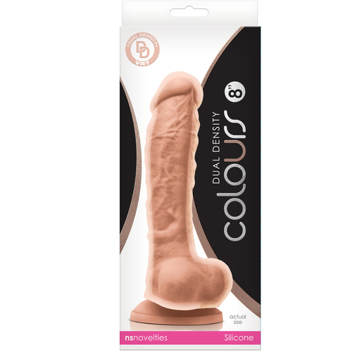 8" Dual Density Cock + Balls