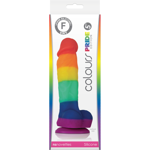 5" Rainbow Cock + Balls