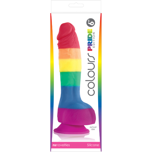 6" Rainbow Cock + Balls