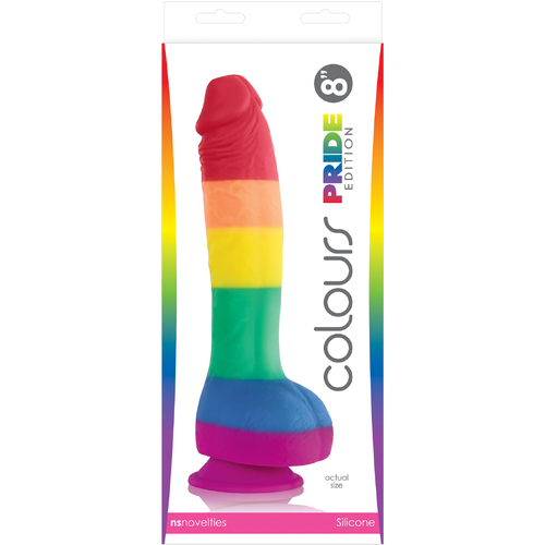 7" Rainbow Cock + Balls