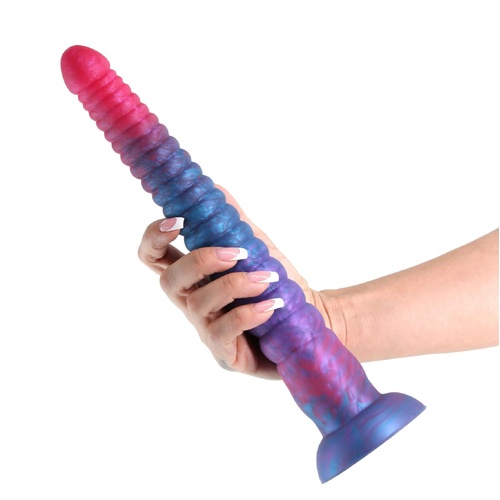 Colours Stacked 12in. Dildo Pink/Blue