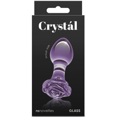 Rose Glass Butt Plug