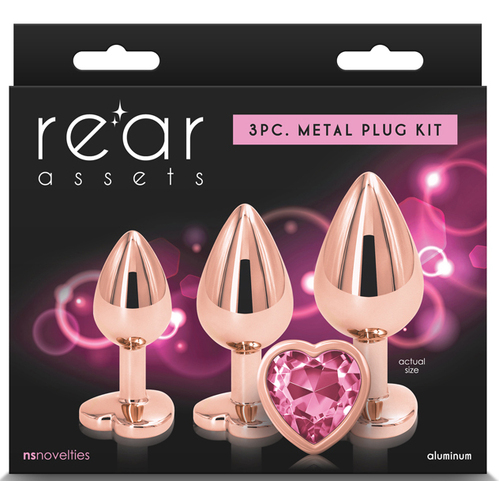 Jeweled Heart Anal Trainer Kit