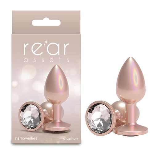 Rear Assets Iridescent - Small - Champagne Iridescent Champagne 7.1 cm Small Butt Plug