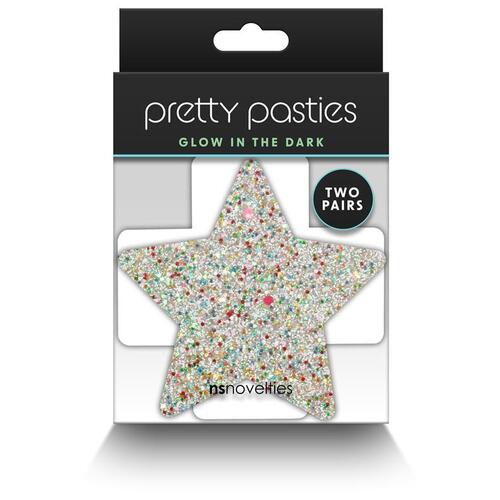 Pretty Pasties Star and Cross Glow 2 Pair