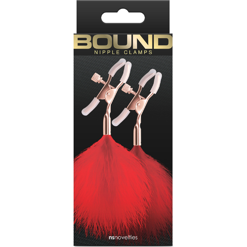 Bound Nipple Clamps F1 Red