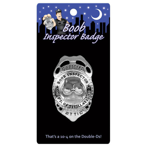 Boob Inspector Badge Buck's Night Novelty Badge