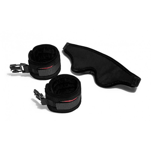Plush Tease Blindfold + Handcuffs
