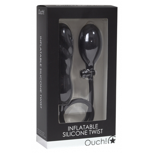 5.5" Inflatable Silicone Twist Dildo