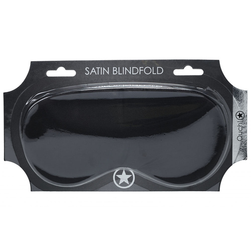 OUCH! Satin Mask - Black Black Eye Mask
