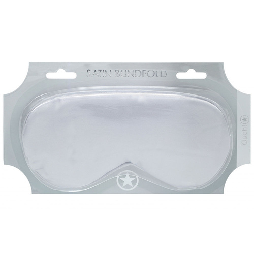 OUCH! Satin Mask - Silver Silver Eye Mask