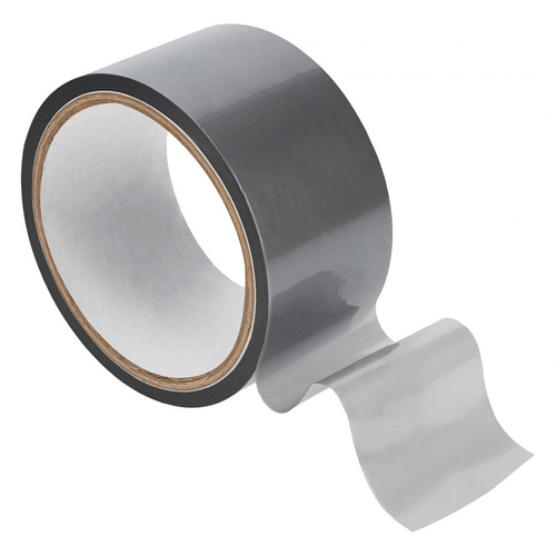 OUCH! PVC Non-Stick Tape - Silver Silver Bondage Tape - 20 metre Length