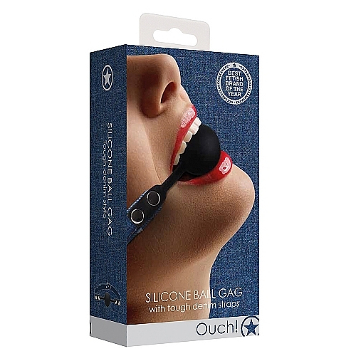 Denim Silicone Ball Gag