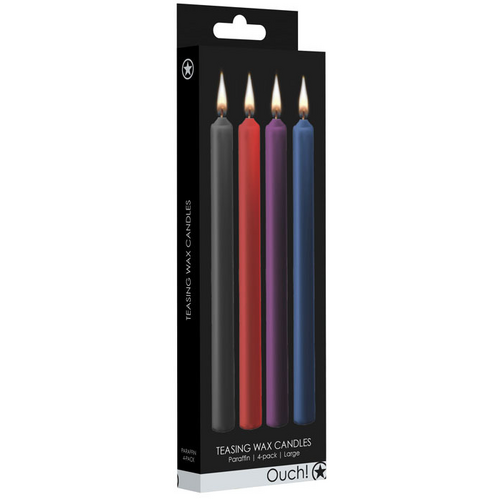 Large Teasing Wax Drip Candles x4