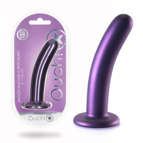 6" Smooth Silicone G-Spot Dildo