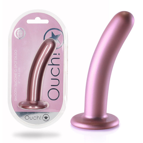 6" Smooth Silicone G-Spot Dildo