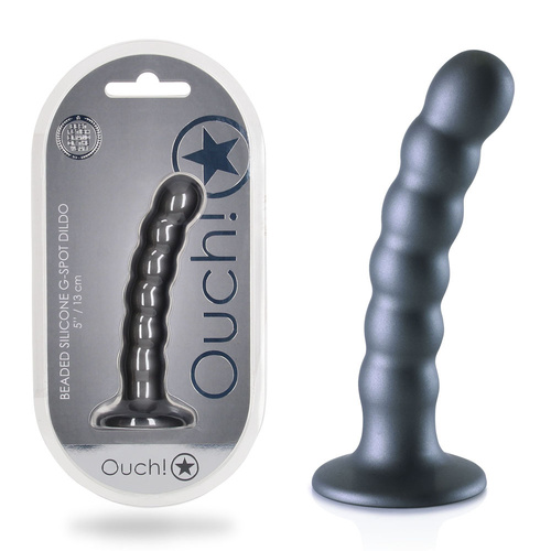 5" Ribbed Silicone G-Spot Dildo