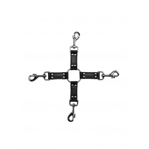 4-way Leather Hogtie Cross