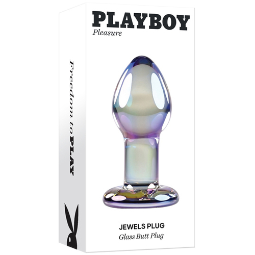 Playboy Pleasure JEWELS PLUG Clear Glass 8.5 cm Butt Plug