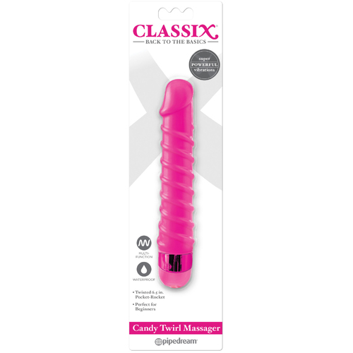 6.5" Candy Twirl Vibrator