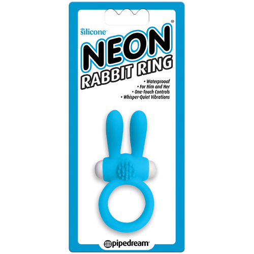 Blue Rabbit Vibrating Cock Ring