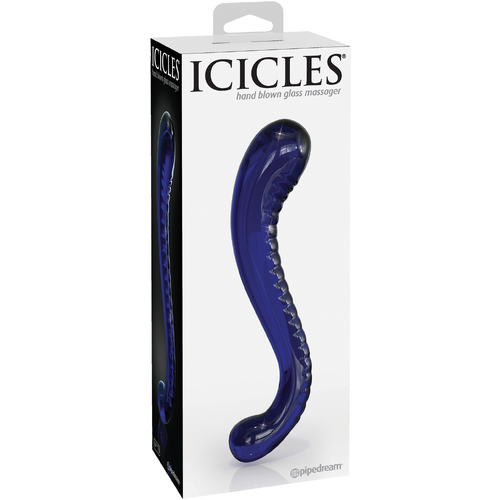6.5"  Blue Glass Dildo
