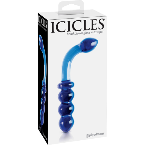 7" Glass Anal Beads