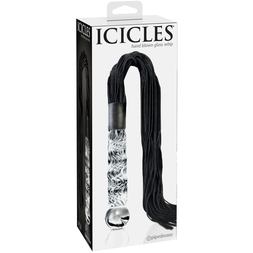 6.5" Glass Dildo + Flogger